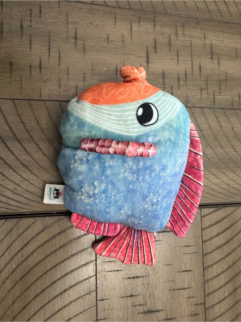 Jellycat Blue, Pink & Orange Plush Fish Toy